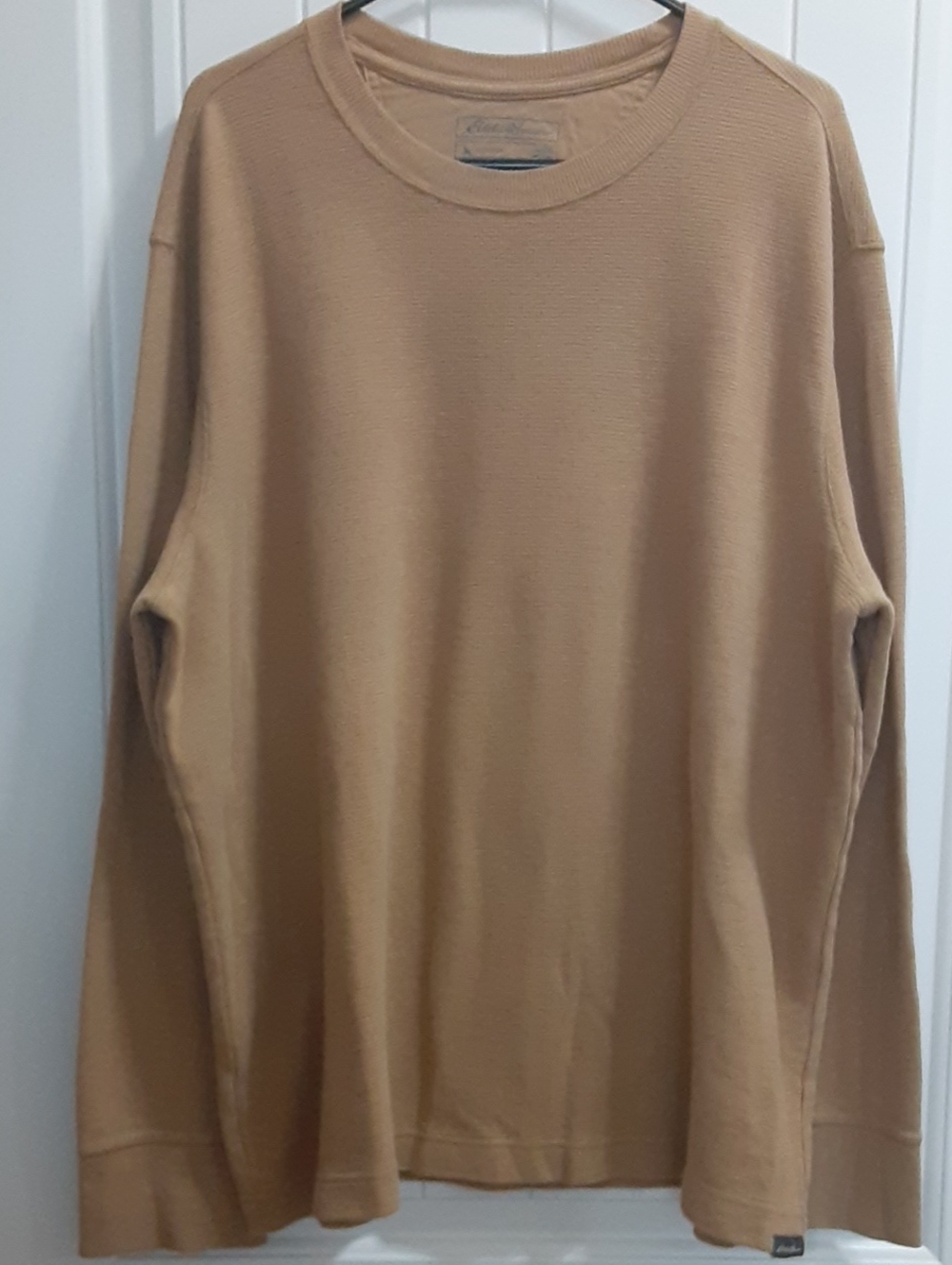 Eddie Bauer Outdoor Heavyweight Waffle Knit Thermal Crewneck Shirt Men's 2XL EUC
